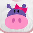 thumbnail image 4 of Inktastic Girl Hippo Girls Baby Bib, 4 of 4