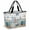 Gray Blue, variant on Teal Blue Coastal Beach Bag for Women,Large Breathable Mesh Beach Tote Bag,Summer Beach Starfish Shell Coral Nautical Vintage Sandproof Lightweight Travel Bags for Vacation Picnic Swimming Pool