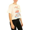 thumbnail image 2 of Junk Food Womens USS Bud Cropped Graphic T-Shirt, White, Medium, 2 of 5