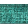 thumbnail image 1 of Ahgly Company Indoor Rectangle Oriental Turquoise Blue Industrial Area Rugs, 4' x 6', 1 of 4