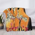 thumbnail image 3 of Balery Halloween Flamingos Manta de Franela con Dibujo, Lujo Ultra Suave y Cálido, Antipelusa y Resistente a las Arrugas para Cama, Sofá, Camping -40"x30", 3 of 6