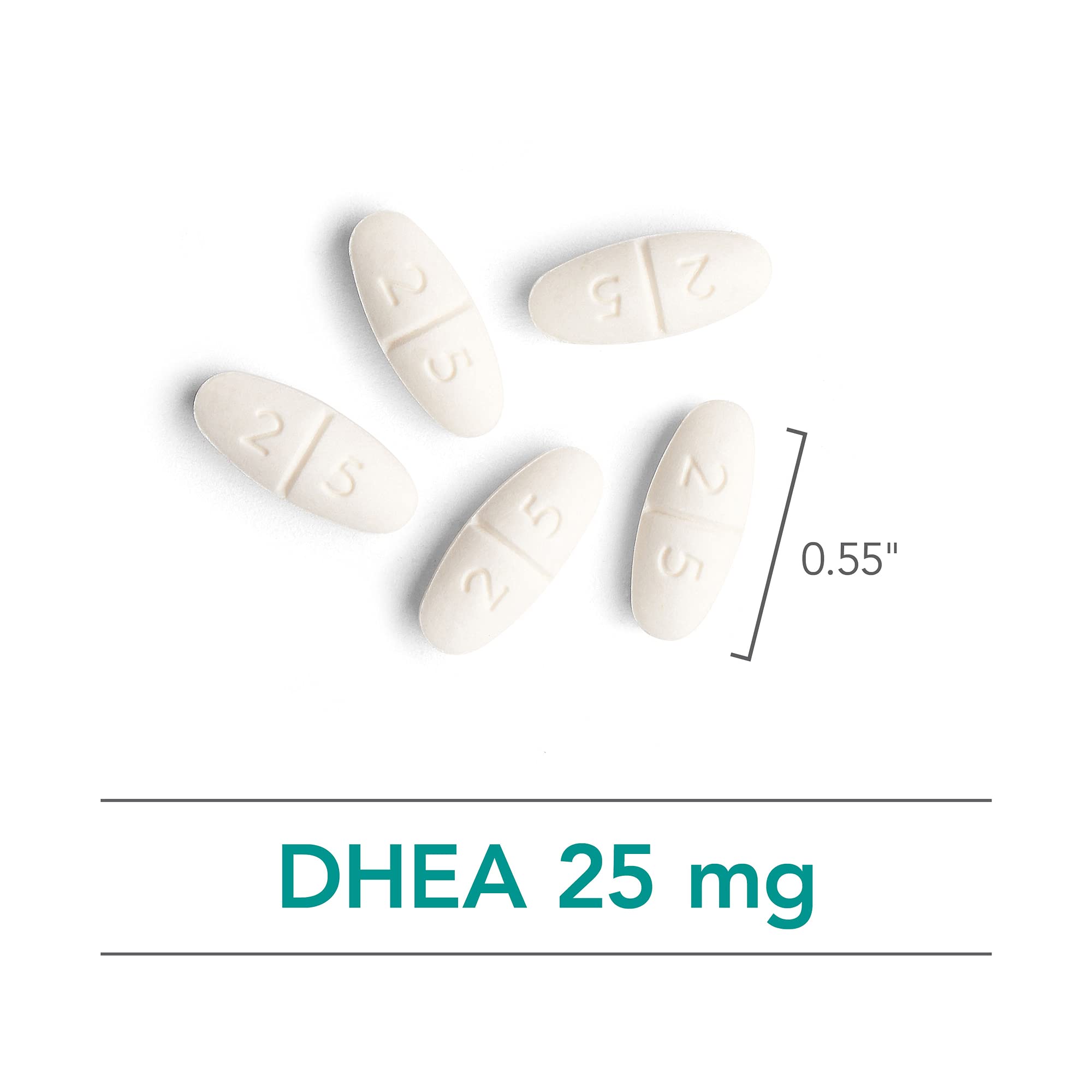 NutriCology DHEA 25mg Supplement - Micronized Lipid Matrix, Hormone Support, Support for Women & Men, Hypoallergenic, Soy-Free, Scored Tablets - 60 Count