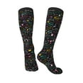 thumbnail image 4 of Fotbe I love you Mom print Women's Men's Novelty Crew Socks Cotton Socks Knee High Socks for Walking,Running,Nurses,Pregnancy, 4 of 9