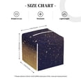 thumbnail image 4 of Zufioo Gold Black Glitter Tissue Box Cover, Tissue Box Cover Holder Square PU Leather for Bathroom Vanity, Countertops, Dressers, Night Stand, Parlors and Offices, 4 of 7
