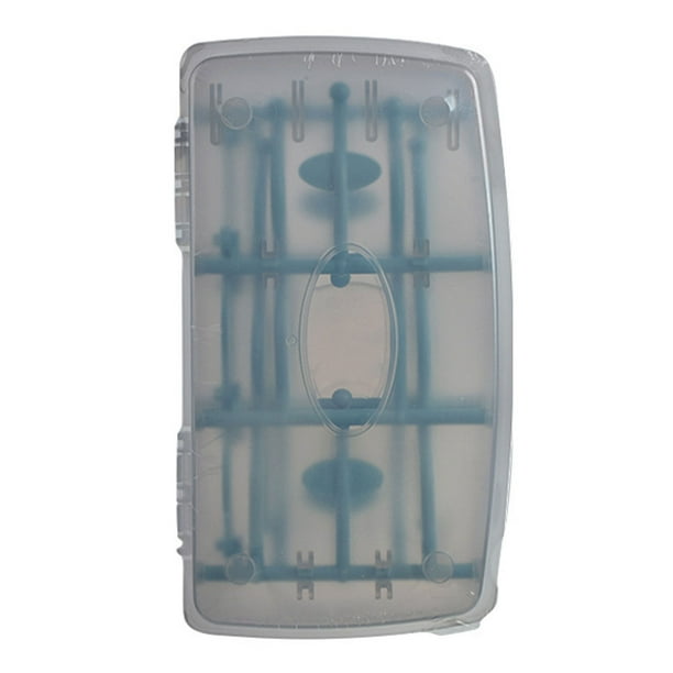 Toystoory Rejilla de drenaje plegable multifuncional, rejilla de secado de almacenamiento práctica compacta y portátil Organizadores de utensilios de cocina Caja azul gris claro