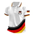 thumbnail image 4 of Kids Boys Girls Soccer Fans Jersey Polo Shirt Football Germany Crewneck Short Sleeve Boys England Youth Summer Top Casual Sportswear Basic Tee 2026 9-10 Years, 4 of 5