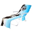 thumbnail image 1 of Beach Chair Cover Microfiber Beach Lounge Towel with Side Bag, 1 of 7