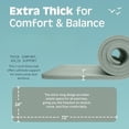 thumbnail image 3 of Solana Yoga Mat 1" Thick w/Nylon Strap for Men & Women - Non Slip Exercise Mat for Home Yoga, Pilates, Stretching, Floor & Fitness Workouts Sage,1 inch, 3 of 4