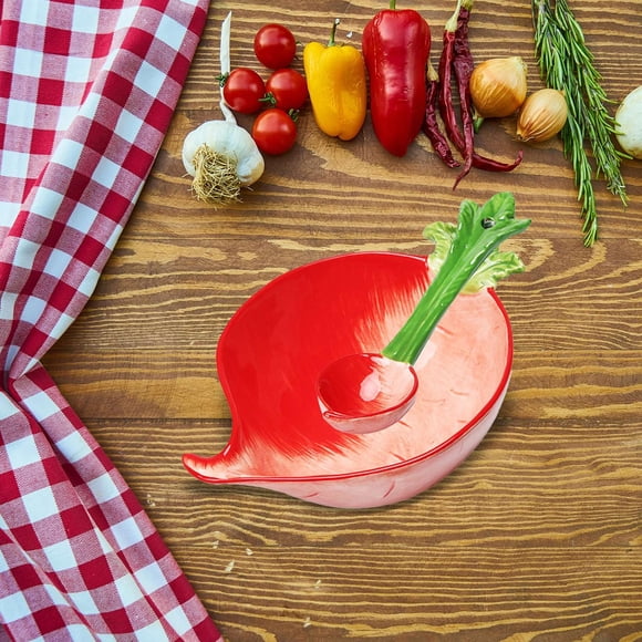 Juego de cuencos de cerámica versátiles para fruta/platos infantiles, pintados a mano, vajilla para el hogar