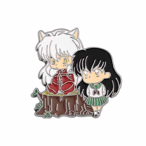 Anime Periphery Lindo Inuyasha Y Higurashi Kagome Esmalte Broche De Dibujos Animados Insignia De Metal Solapa Camisa Pin Recuerdos Mochila Accesorios Regalo Para Amigos