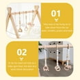 thumbnail image 3 of 3pcs Solid Baby Gym Toys Wooden Baby Pendants Gym Hanging Toys Infant Toys, 3 of 7