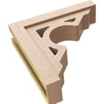 thumbnail image 6 of 5"W x 20"D x 20"H Thin Sheridan Rough Cedar Woodgrain TimberThane Corbel, Primed Tan, 6 of 6