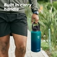 thumbnail image 7 of GEDUX 64 oz Insulated Stainless Steel Water Bottle, Half Gallon Water Bottle with 2-in-1 Chug & Straw Lid and Handle, Leak Proof Wide Mouth Vacuum Tumbler for Gym Travel, 7 of 7