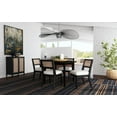 thumbnail image 4 of Homestyles Brentwood Round Mid-Century Wood Dining Table in Black, 4 of 7