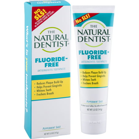The Natural Dentist Fluoride-Free Toothpaste, Peppermint Sage, 5 Oz