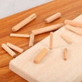 thumbnail image 5 of 50 Pcs Wooden Dowel Pins, 6 x 40mm (0.24 x 1.57 Inch) Wood Dowels Rods, Fluted Dowel Joints, 5 of 7