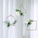 thumbnail image 3 of Paquete de 3 Floral de Metal geométrico aro marco Garland colgante DIY decoración de de BLESIY titular colgante, 3 of 5