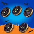 thumbnail image 3 of Oreo Halloween Green and Orange Creme Chocolate Sandwich Cookies - 7.14oz/14ct pack of 2, 3 of 3