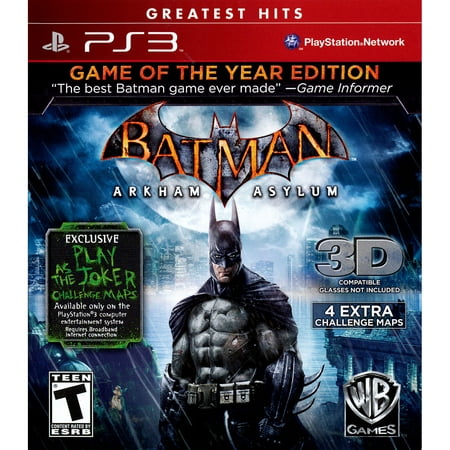Batman: Arkham Asylum Game Of The Year (PlayStation (Best Ps3 Games For Toddlers)