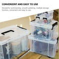 thumbnail image 2 of 5 Pcs Storage Boxes Tote Bags Mini Storage Bin Small Storage Bins with Lids Dorm Use Storage Box Mini Plastic Tote, 2 of 6
