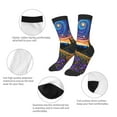 thumbnail image 3 of Naloa Galactic Night Over Meadow Kids Socks Unisex Kids and Toddlers' Crew Socks, ,1 Pairs, 3 of 5