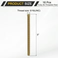 thumbnail image 2 of 16 Pack Fully All Threaded Rod 5/16" Thread, 5" Length, Thread Screw, 2 of 5