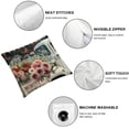 thumbnail image 6 of nygtbtfer Pillow Covers Set of 2 Fresh Flower Home Decorations for Sofa Couch Outdoor Living Room White, 6 of 7