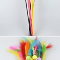 thumbnail image 4 of Cat Feather Wand Toy Pom Pom Bell Design Cat Teaser Wand Cat Interactive Toy, 4 of 10
