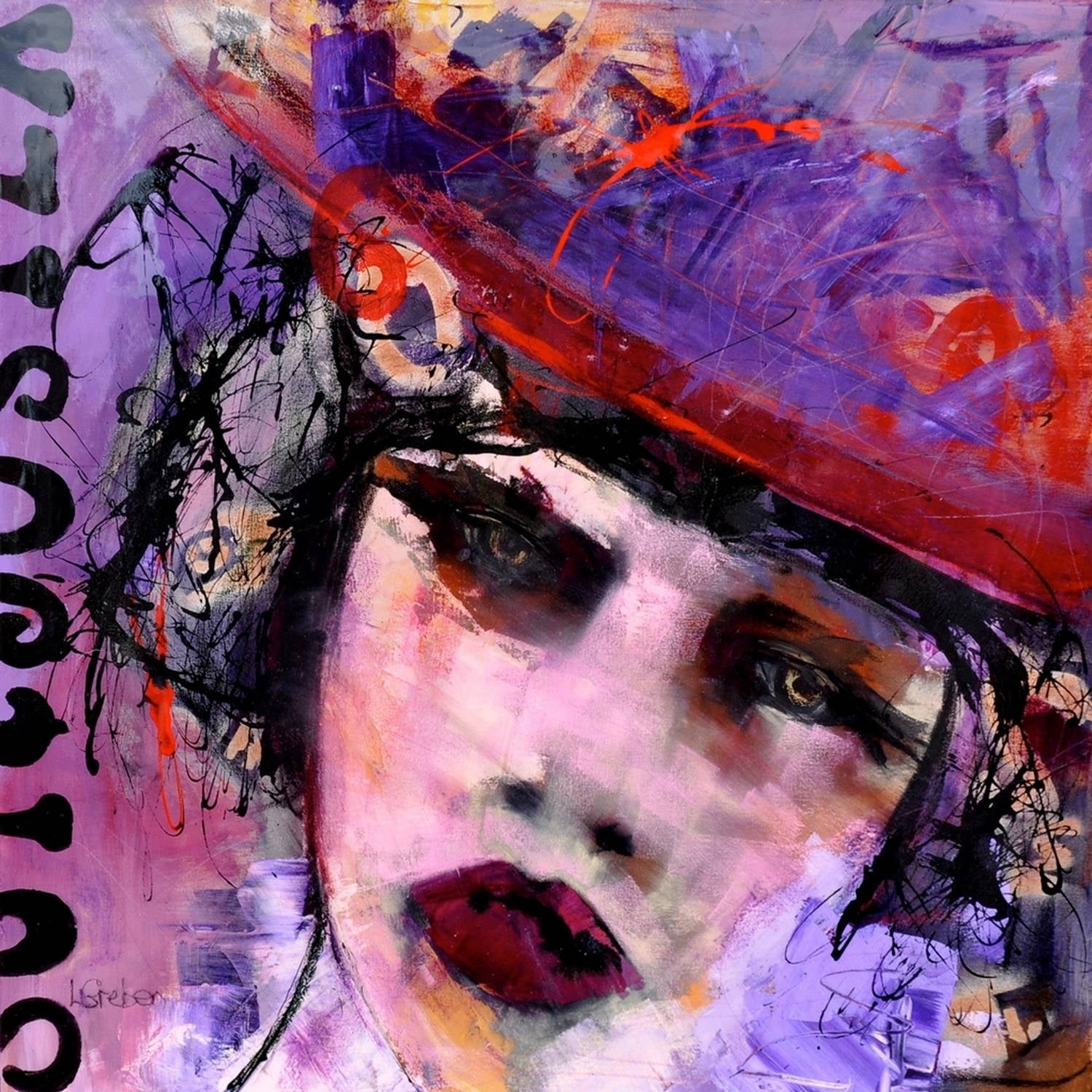 "Ange Ou Demon" Painting Print on Wrapped Canvas