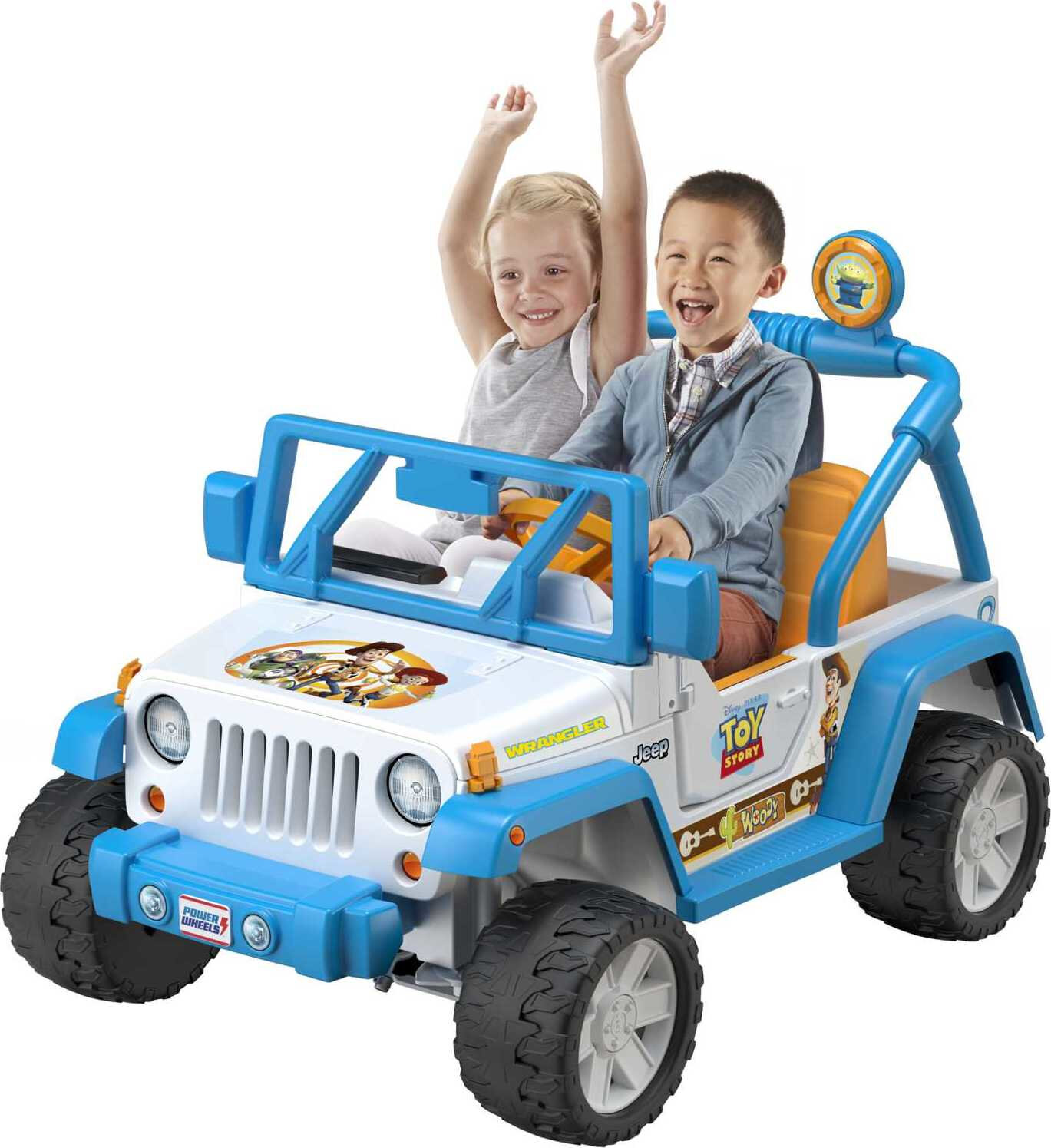Power Wheels Disney Pixar Toy Story Jeep Wrangler Battery Powered Ride-On Vehicle with Sounds, 12V - image 4 of 8