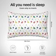 thumbnail image 4 of KLL Happy Graduation Pattern Silk Pillowcase for Hair and Skin Standard Size 20"X 30" Soft Breathable Pillow Covers for Sleeping, 4 of 6