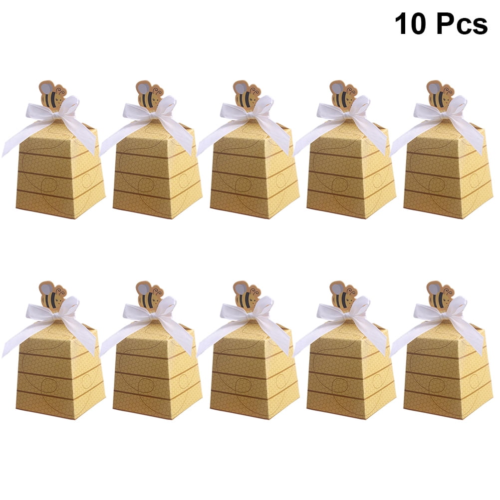Details about   10Pcs Clear PVC Gift Box Bowknot Cake Candy Packaging Boxes Wedding Party Favors 