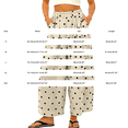 thumbnail image 3 of Zjunqe Women Polka Dot Summer Boho Cotton Linen Pants Wide Leg Barrel Pants Beach High Elastic Waist Casual Long Palazzo Trousers with Pockets Loose Fit Casual Summer Beach Vacation Pants Pink S, 3 of 6