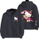 thumbnail image 3 of Sudadera con capucha y cremallera para mujer, ropa de calle Kawaii con estampado de Hello Kitty, Sanrio, otoño e invierno, 2024, 3 of 3