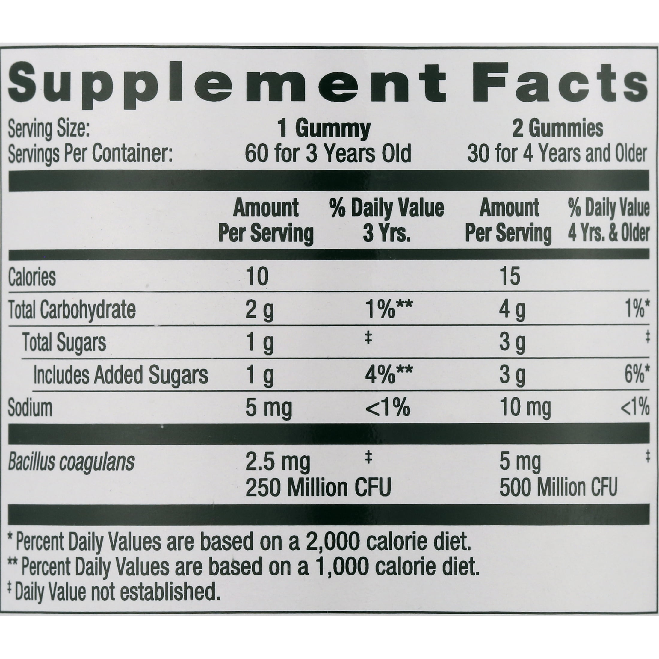 (3 pack) Equate 3-in-1 Daily Dietary Supplement Probiotic Gummies, Natural Fruit Flavors, 60 Count