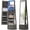 Gray, variant on VKCC 360°Swivel Jewelry Armoire Organizer with Full Length Mirror,Standing Jewelry Organizer Cabinet with LED Interior Mirror,Gray
