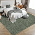 thumbnail image 4 of Geetinfly 8*10FT Area Rugs 1200Gsm 100% Polyester Rug 350Gsm Velvet Weight Pearl Velvet Washed Back Folded Imitation Print Carpet Xm-Modern-Plain Texture Green tone, 4 of 8