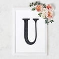 thumbnail image 4 of Balsa Circle 8" Black Solid Letter U Self-Adhesive Rhinestones Gems Sticker, 4 of 8
