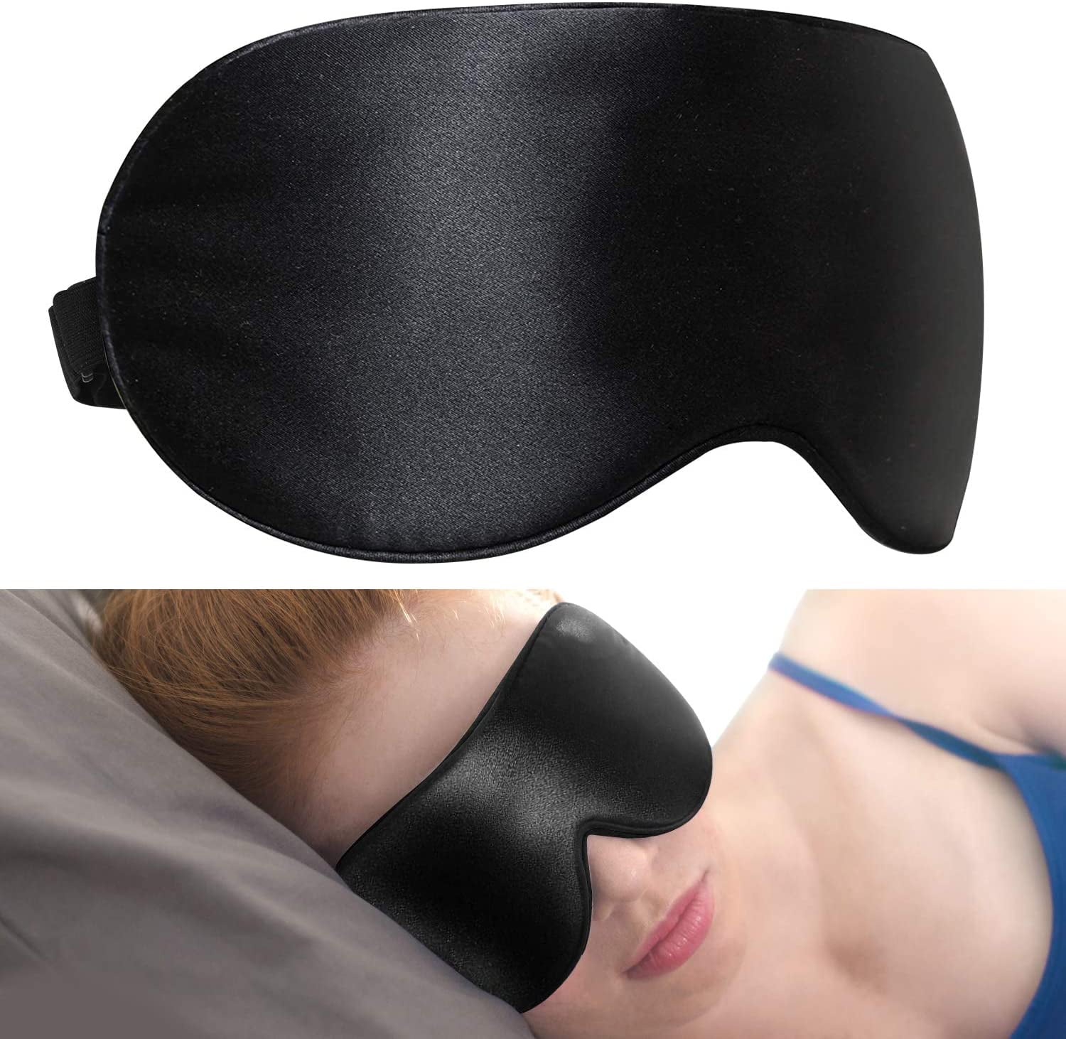 SUPTREE Mulberry Silk Dark Eye Sleep Mask for Women Men Kids Eye Covers