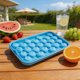 thumbnail image 4 of Molde de cubitos de hielo de silicona de 25 cavidades para bebidas de verano, cócteles, cocina, apto para lavavajillas, fabricante de hielo redondo, diseño que ahorra espacio., 4 of 7