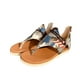 thumbnail image 2 of Zapatos de verano para mujer con clip en los dedos Camuflaje Cremallera Pisos cómodos Sandalias de playa informales Wmkox8yii ytu5587, 2 of 3
