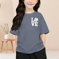 thumbnail image 2 of Chemises pour Filles Imprimé Manches Courtes Chemises pour Filles Hauts d'Été pour Adolescentes Col Rond Tenues Mignonnes pour Filles 3-4 Ans Mode Filles, 2 of 7