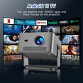 thumbnail image 4 of [1100 ANSI & Built-in TV] Magcubic Portable Projector 1080P Native with Auto Focus, Auto Keystone Correction, WiFi & Bluetooth, Built-in Streaming TV Stick, Supports 4K HDR10, Ideal for Home Theatre, 4 of 13