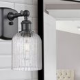 thumbnail image 2 of 516-1W-BK-G559-5SDY Innovations Lighting Bridal Veil - 1 Light Wall Sconce-10 Inch Tall and 5 Inch Wide-Matte Black Finish-Seedy Glass Color, 2 of 3