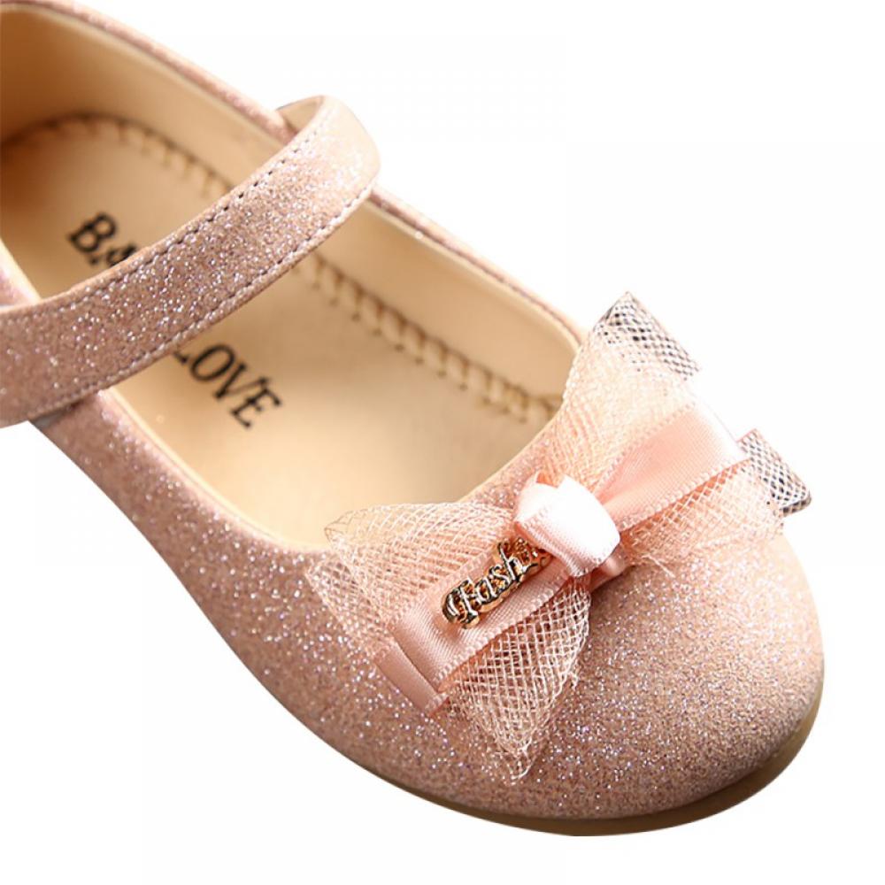 Girls Ballet Flats Shoes Lace Bow Design Princess Soft Soled Shoes - image 3 of 7
