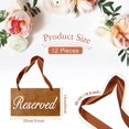 thumbnail image 2 of 12 Pieces Reserved Signs for Wedding Chair Signs Hanging Wooden Rustic Style for Chair Sign 5.1 x 9.1 Inch Wood Reserved Seating Sign Hanging Decor for Birthday Party, 2 of 7