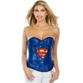 thumbnail image 2 of Adult Womens Sexy DC Supergirl Sequin Corset Costume Accessory Large Size 10-12, 2 of 2