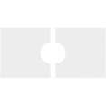 thumbnail image 4 of 34"W x 17"H x 7"ID x 11 3/4"C x 1"P Rectangle Architectural Grade PVC Contemporary Ceiling Medallion, Two Piece, 4 of 11