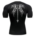thumbnail image 6 of Hmhnsya Mens Compression Shirt Rash guard Fitness For Men Gym Sports T-Shirt Running Sweatshirt Outdoor Mountaineering Training, 6 of 7