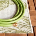 thumbnail image 3 of SAFAVIEH Courtyard Twyla Botanical Indoor/Outdoor Area Rug, Ivory/Green, 5'3" x 7'7", 3 of 6